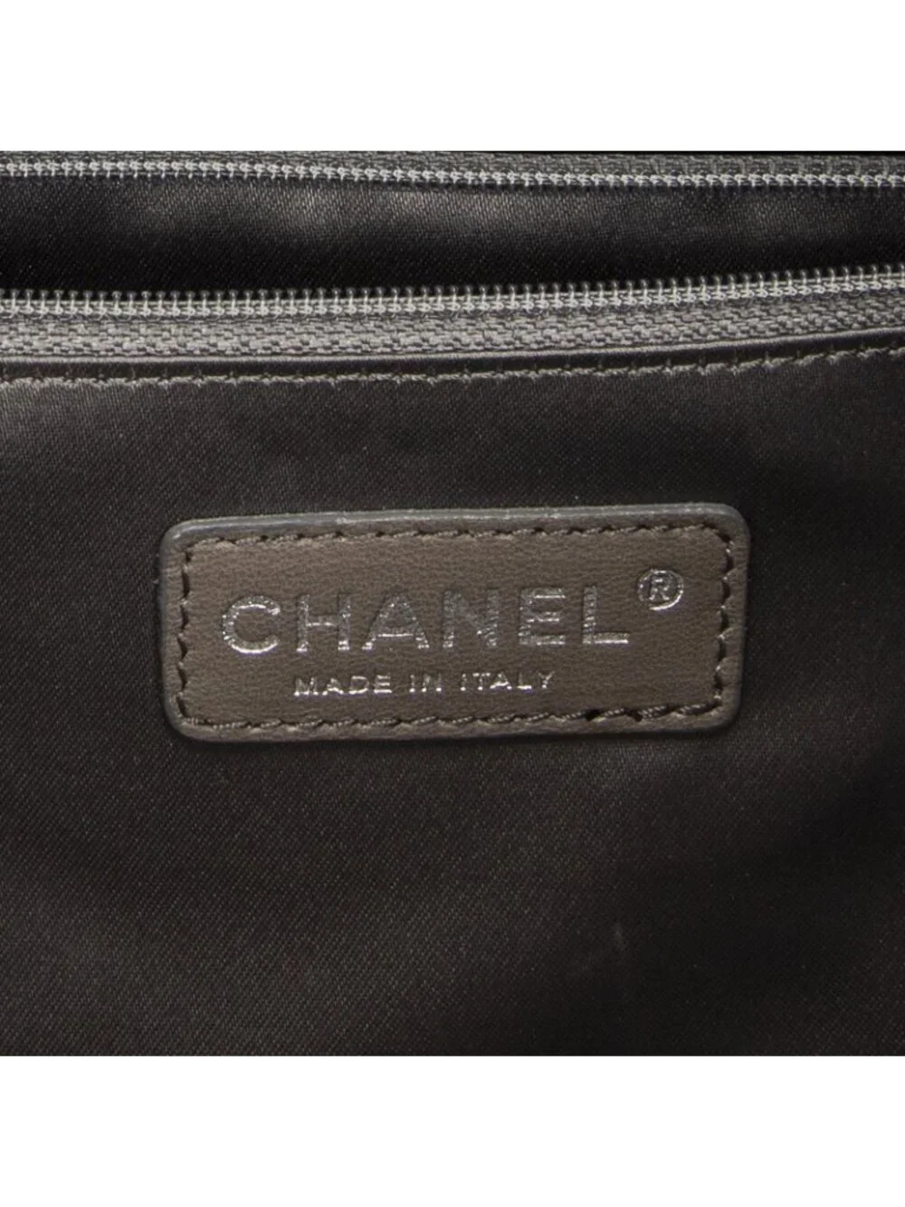 Chanel Brooklyn Ligne Patchwork Chain Flap Bag Black Leather